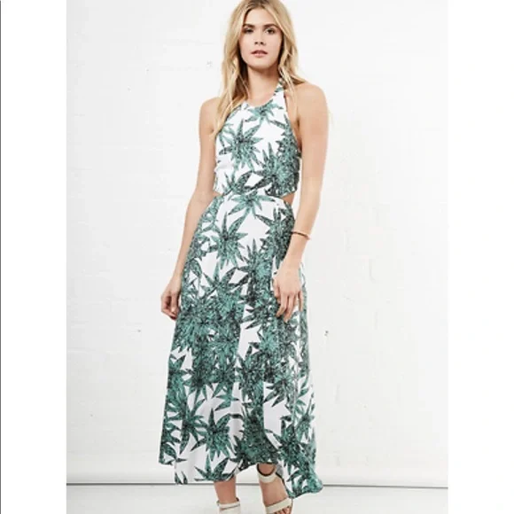 green emerald velvet dress Mara Hoffman Peacock Swing Dress in Green – SWANK main image 0